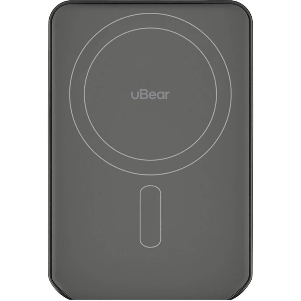 PB09BL5000-PDM Внешний аккум. uBear Backup Magnetic Power bank 5000mAh, PD20W, цвет: черный